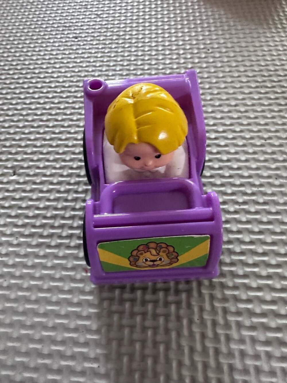 Fisher-Price Little People Purple Toy Car with Figure